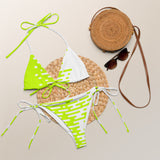 All-over print recycled string bikini - Objet D'Art