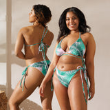 All-over print recycled string bikini - Objet D'Art
