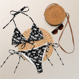 All-over print recycled string bikini - Objet D'Art