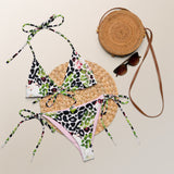 All-over print recycled string bikini - Objet D'Art