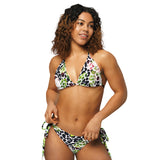 All-over print recycled string bikini - Objet D'Art