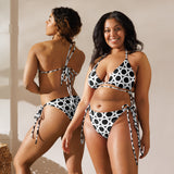 All-over print recycled string bikini - Objet D'Art