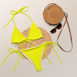 All-over print recycled string bikini - Objet D'Art