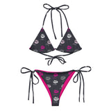 All-over print recycled string bikini - Objet D'Art