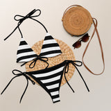 All-over print recycled string bikini - Objet D'Art