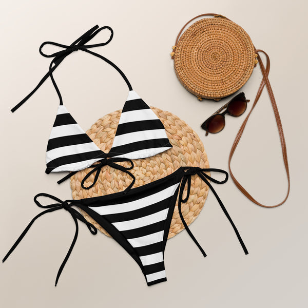 All-over print recycled string bikini - Objet D'Art