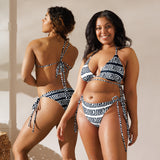 All-over print recycled string bikini - Objet D'Art