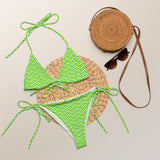 All-over print recycled string bikini - Objet D'Art