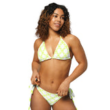 All-over print recycled string bikini - Objet D'Art