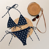 All-over print recycled string bikini - Objet D'Art