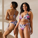 All-over print recycled string bikini - Objet D'Art
