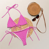 All-over print recycled string bikini - Objet D'Art