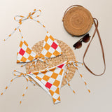 All-over print recycled string bikini - Objet D'Art