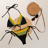 All-over print recycled string bikini - Objet D'Art