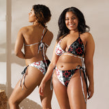 All-over print recycled string bikini - Objet D'Art