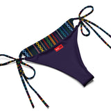 All-over print recycled string bikini - Objet D'Art
