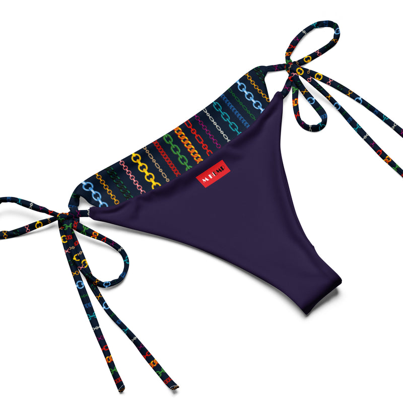 All-over print recycled string bikini - Objet D'Art