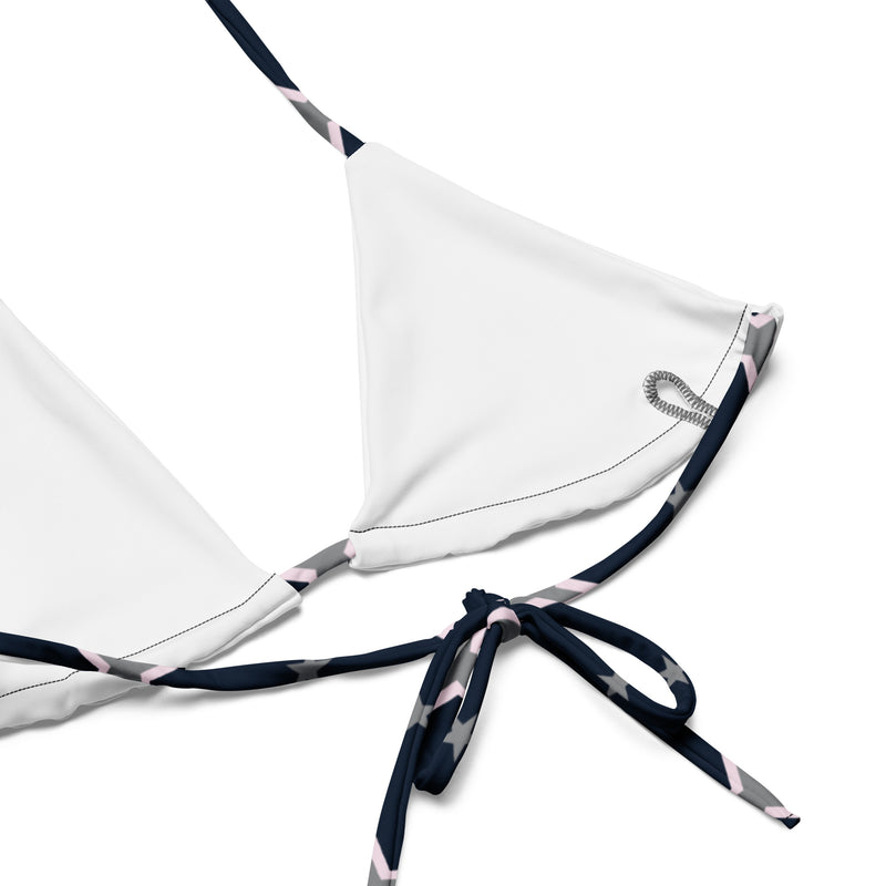 All-over print recycled string bikini - Objet D'Art