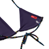 All-over print recycled string bikini - Objet D'Art