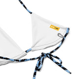 All-over print recycled string bikini - Objet D'Art