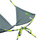 All-over print recycled string bikini - Objet D'Art