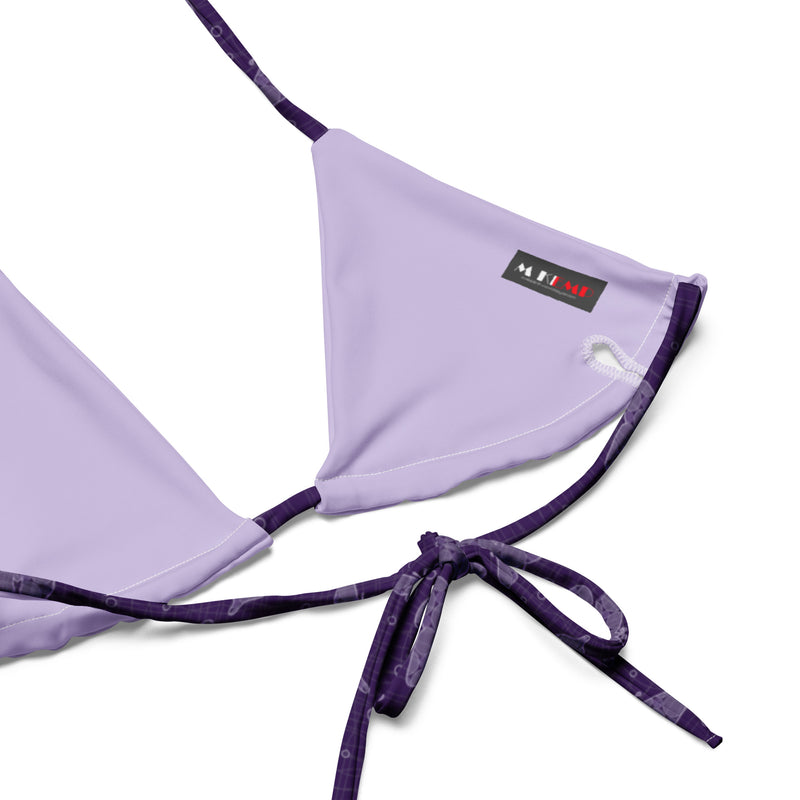 All-over print recycled string bikini - Objet D'Art