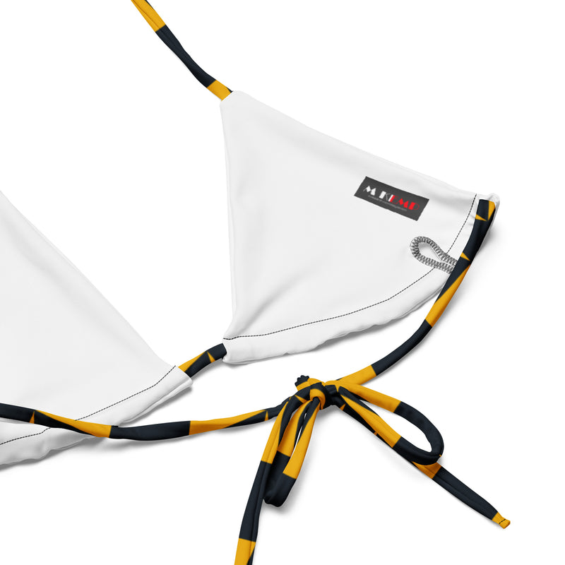 All-over print recycled string bikini - Objet D'Art