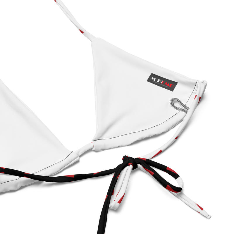 All-over print recycled string bikini - Objet D'Art