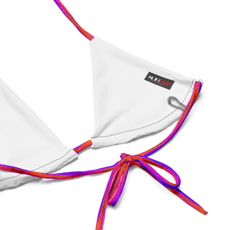 All-over print recycled string bikini - Objet D'Art