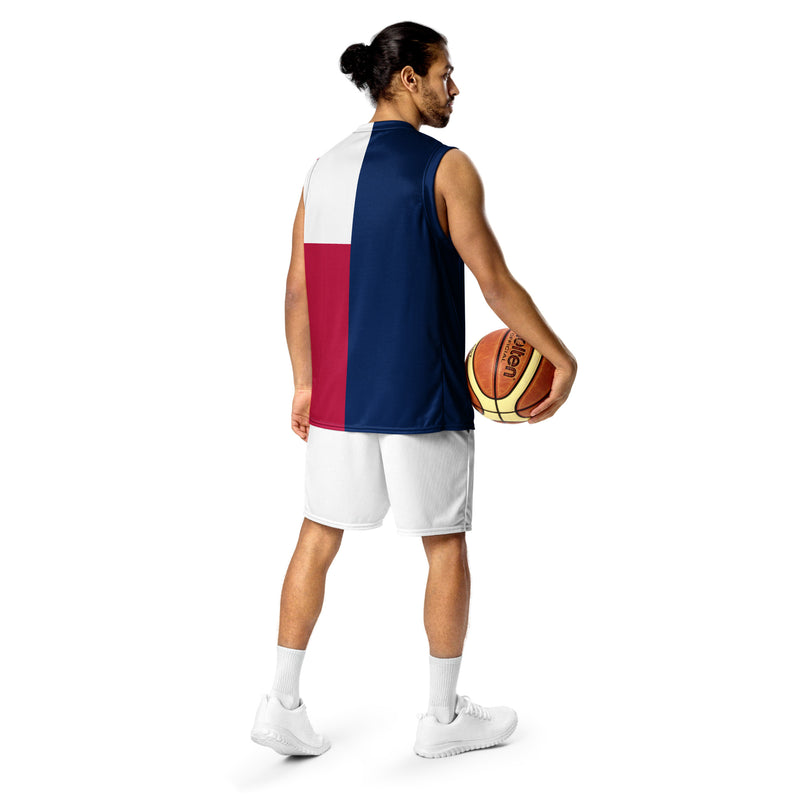 Texas Lone Star Recycled unisex basketball jersey - Objet D'Art