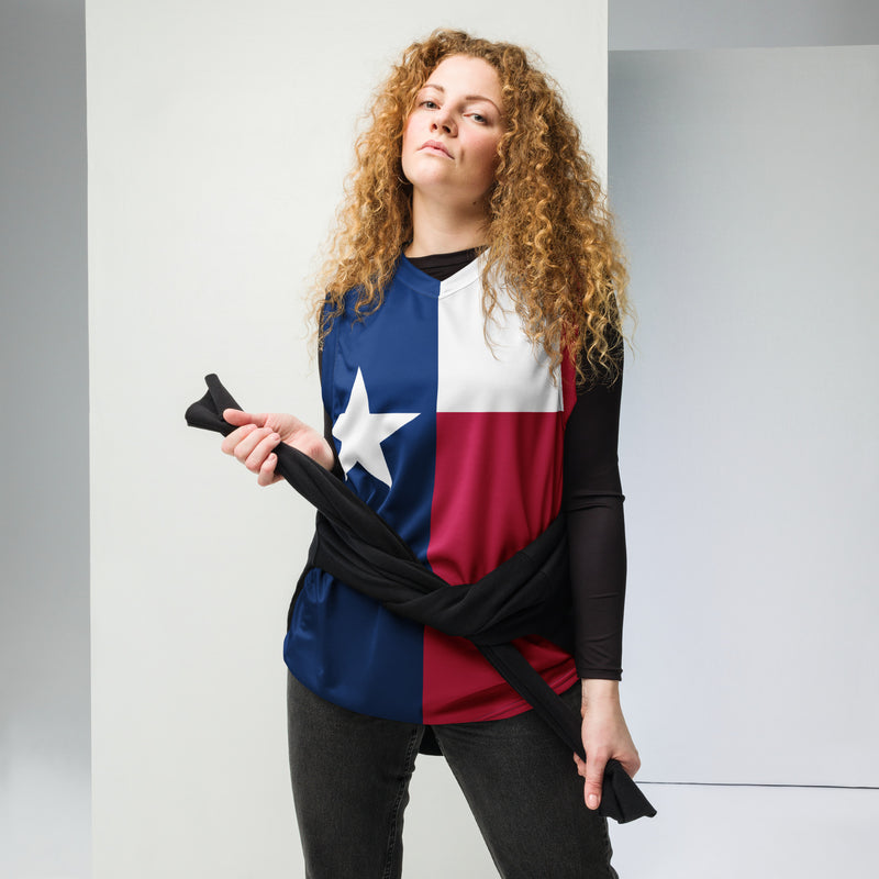 Texas Lone Star Recycled unisex basketball jersey - Objet D'Art