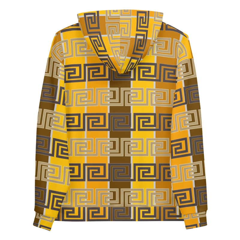 Bronze Greek Key Unisex Hoodie - Objet D'Art