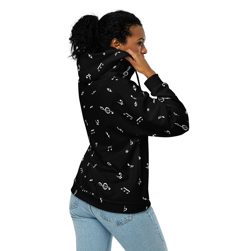 Mz Nera Noteworthy Unisex zip hoodie