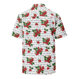 Raspberry Unisex button shirt