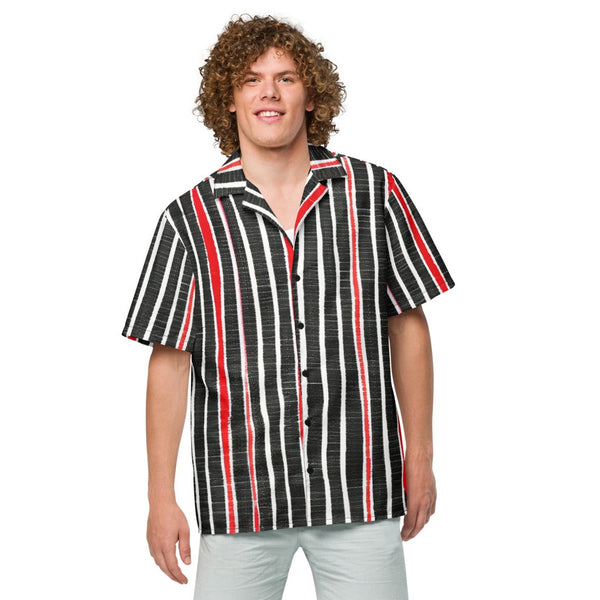 Striped Unisex button shirt - Objet D'Art