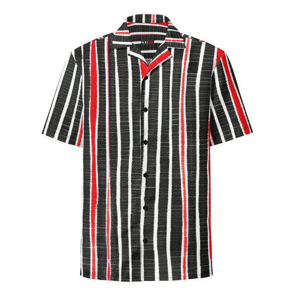 Striped Unisex button shirt - Objet D'Art