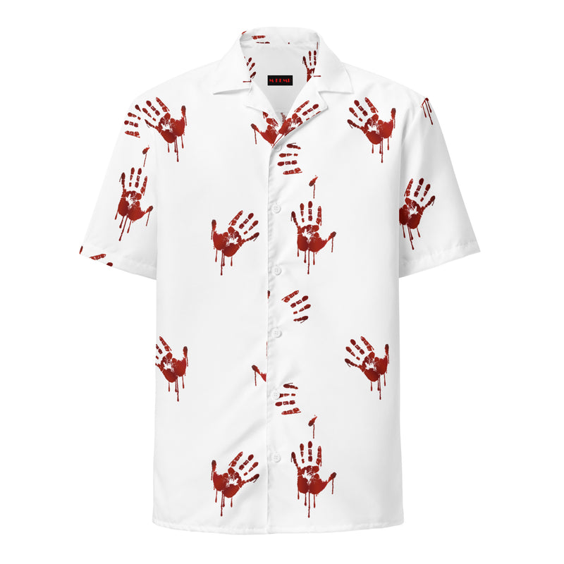 Hand Print Unisex button shirt - Objet D'Art