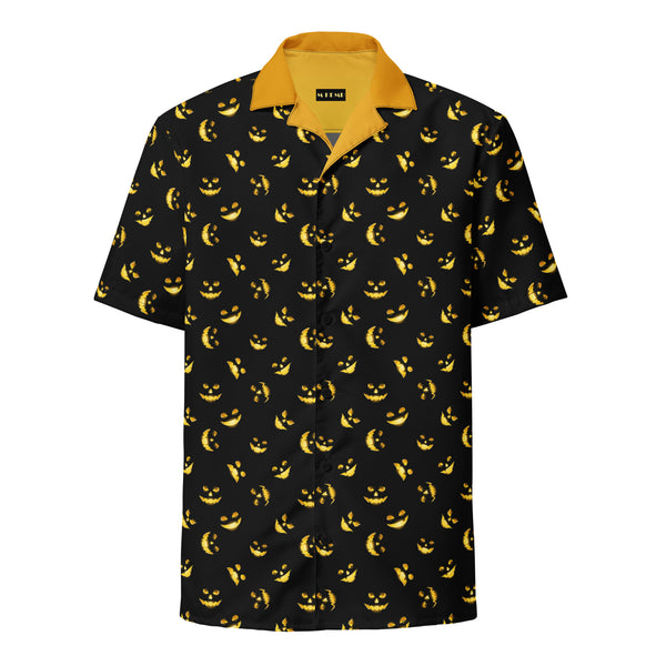 Jack O' Lantern Glow Unisex button shirt - Objet D'Art