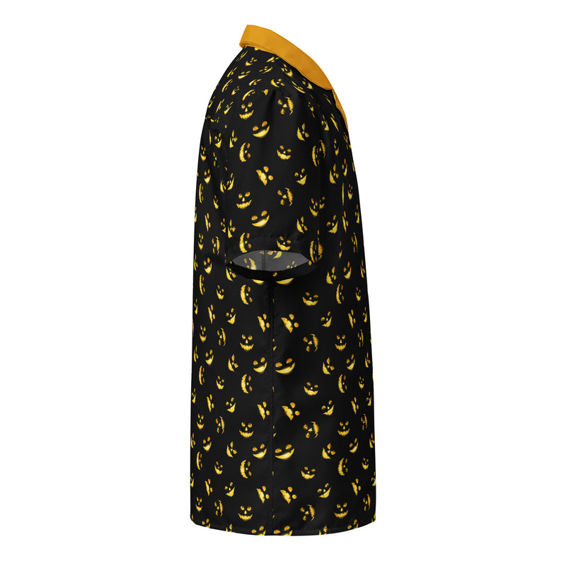 Jack O' Lantern Glow Unisex button shirt - Objet D'Art