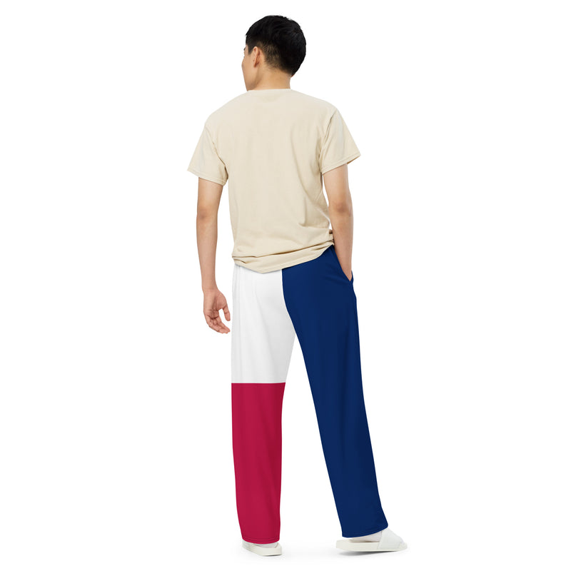 Texas Lone Star unisex wide-leg pants - Objet D'Art