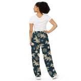 All-over print unisex wide-leg pants - Objet D'Art