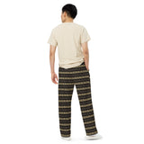 All-over print unisex wide-leg pants - Objet D'Art