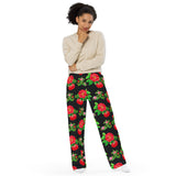 All-over print unisex wide-leg pants - Objet D'Art