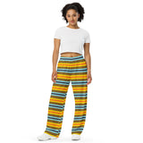 All-over print unisex wide-leg pants - Objet D'Art