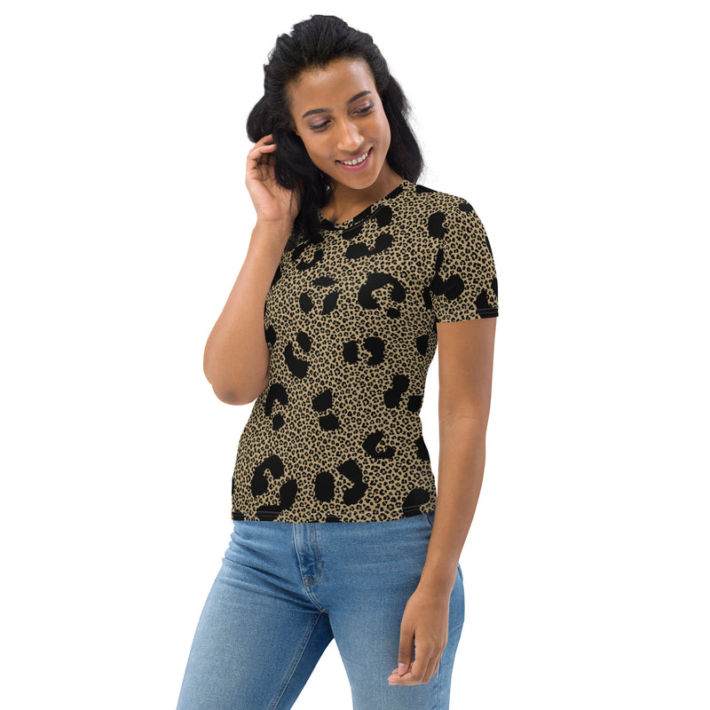 Leopard Print Women's T-shirt - Objet D'Art
