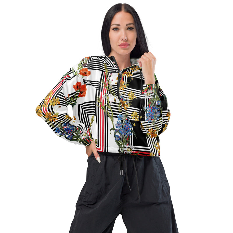 Women’s cropped windbreaker - Objet D'Art