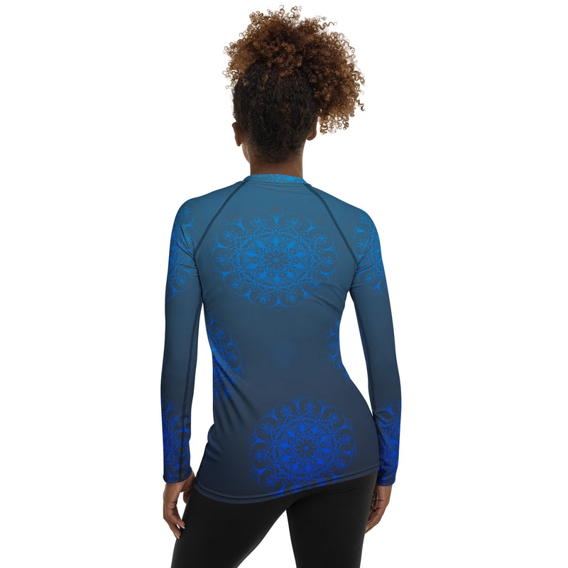 Mandala Twilight Women's Rash Guard - Objet D'Art