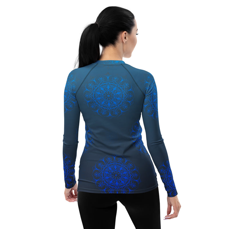 Mandala Twilight Women's Rash Guard - Objet D'Art