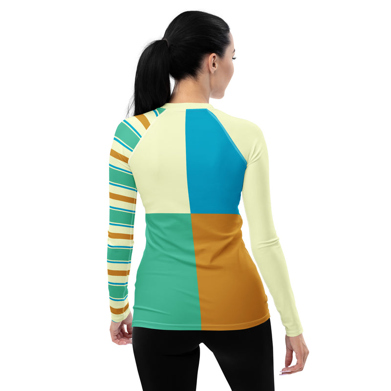 Color Play Women's Rash Guard - Objet D'Art