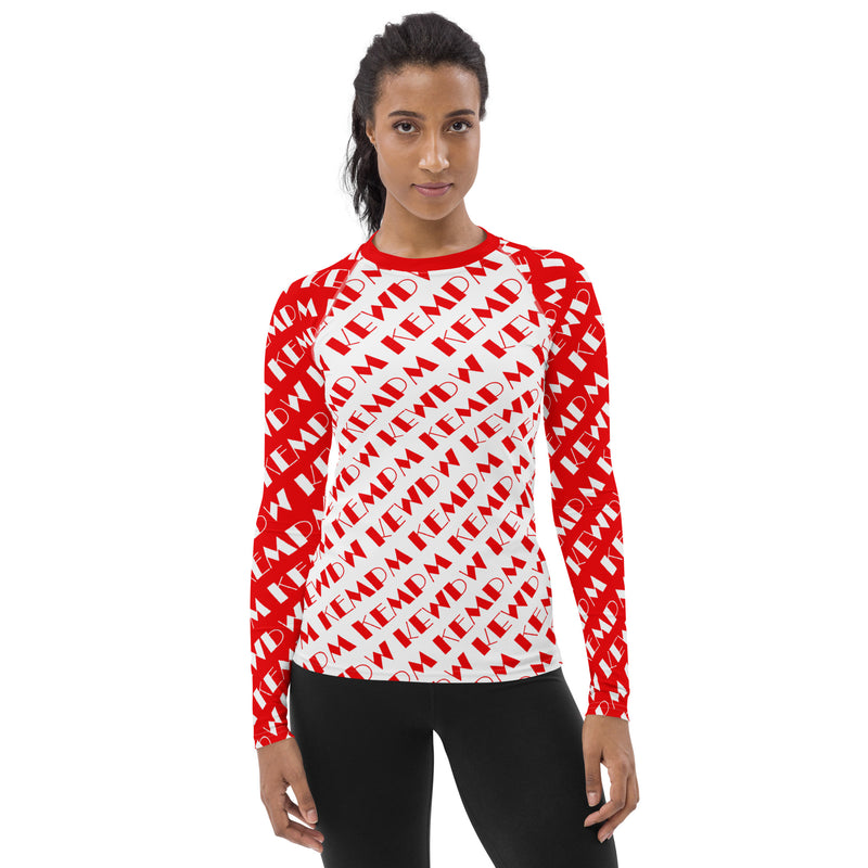 M Kemp Logo Women's Rash Guard - Objet D'Art